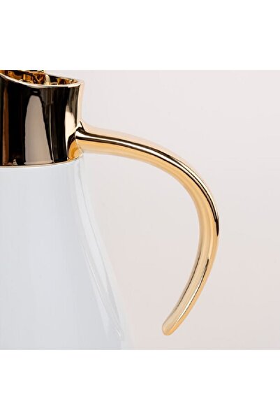 Dallaty Steel vacuum flask white/gold 1L