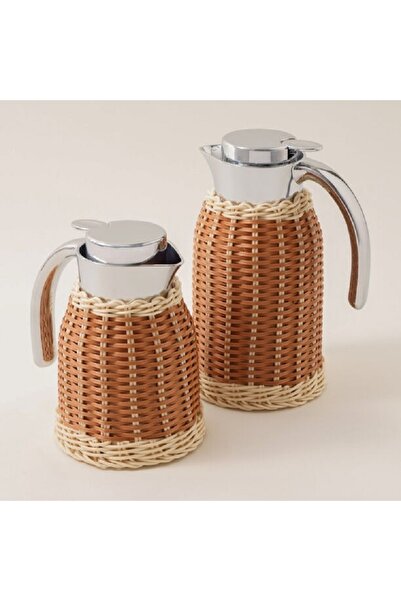 Dallaty Vacuum flask 0.8L rattan brown