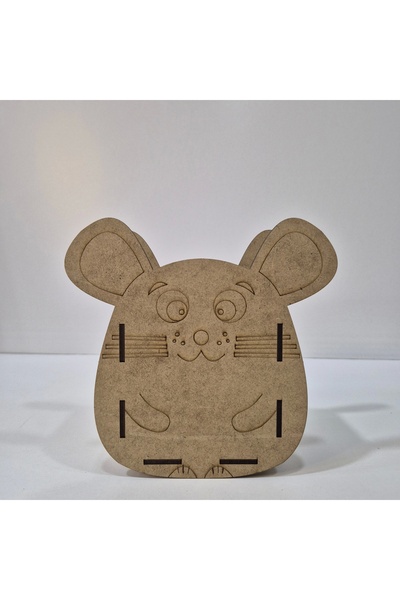 toptanetkinlikboyama Pen Holder Mouse Wooden Painting Set |   Educational and Fun Painting Activity for Kids |   Mdf Event