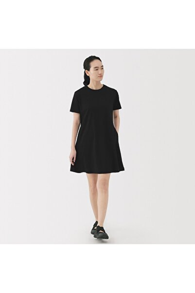 Muji Cool Touch Crew Neck Short Sleeve Dress