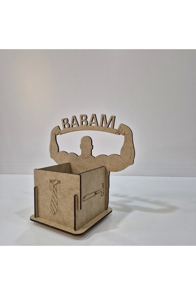 toptanetkinlikboyama My Father's Pen Holder |   Father's Day Wooden Painting Set |   Fun and Meaningful Activity for Children |   Mdf