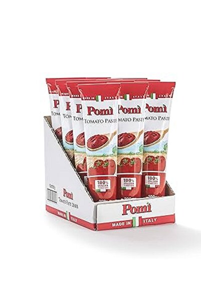 pomi أنبوب معجون الطماطم 200 جرام × 12 قطعة
