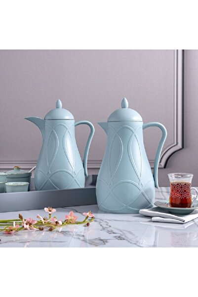 ORIAN مجموعة قوارير بلاستيكية مفرغة من الهواء سعة 1 لتر + 1 لتر