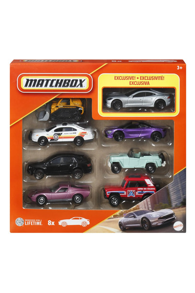 mattel MATCHBOX SET OF 8 METAL CARS EXCLUSIVE KARMA GS-6 CARA 1 TO 64