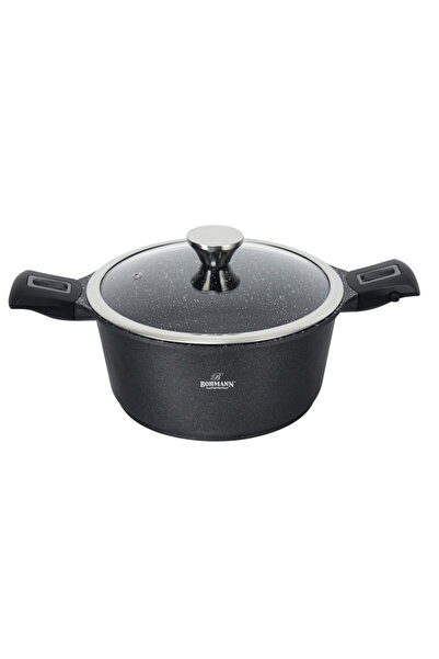 Bohmann Oală BH 1730-24CR, 24 cm, 4,3 l, Mânere detașabile, Inducție, Negru