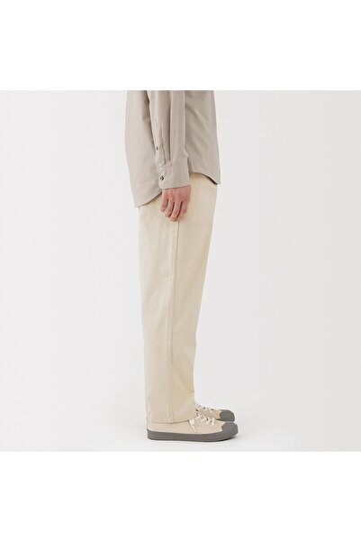 Muji Washed Denim Easy Pants (Natural)