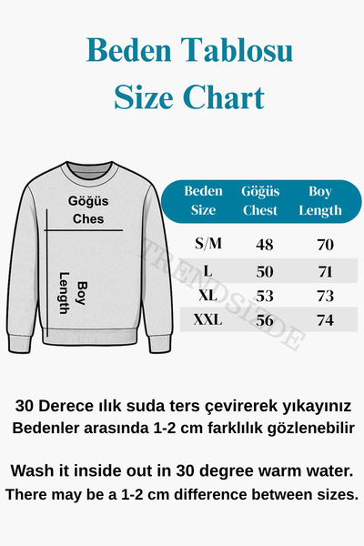 Trend Sizde Unisex černá mikina s potiskem a výstřihem do V