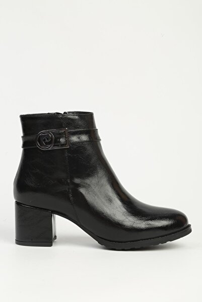 Pierre Cardin Μαύρες μπότες με μισό φερμουάρ PC-55114