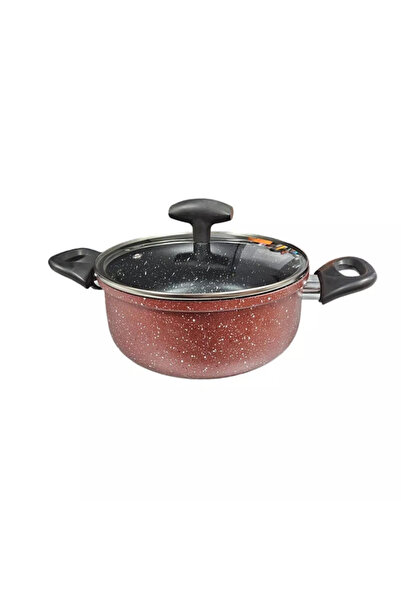 rosberg Cratiță adâncă R51318G22D, 22 cm, 2,8 l, Finisaj marmorat, Inducție, ...