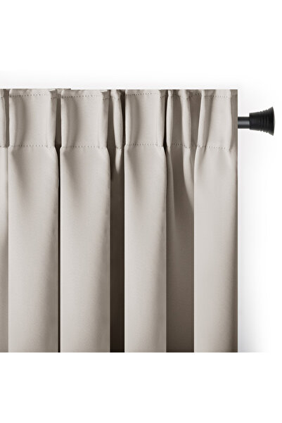 Five Store Blackout curtain with multifunctional drapery, Juliette, 230 g/m2, 200x245 cm, light beige, 1 pc.