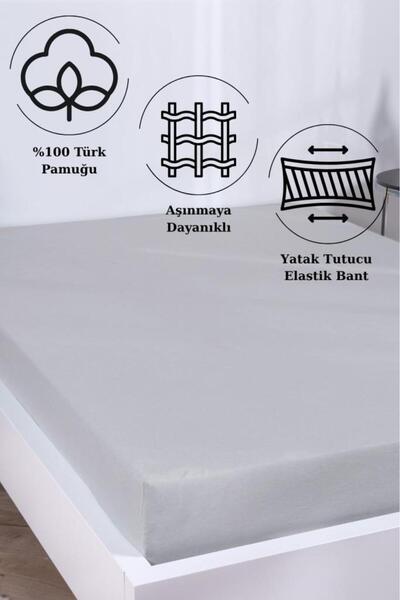 Acacia Fitted Sheet Cotton Single Size 160X200 cm +30 cm