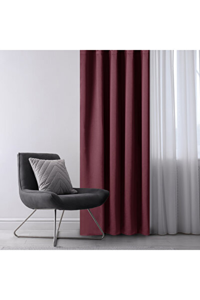 Amelia Home Classic style blackout curtain with rings, Juliette, density 230 g/m2, 140x270 cm, bordeaux