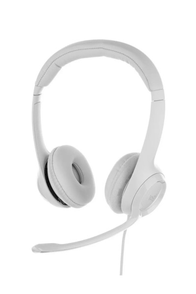 logitech H390 Wired Headset, USB, Off White