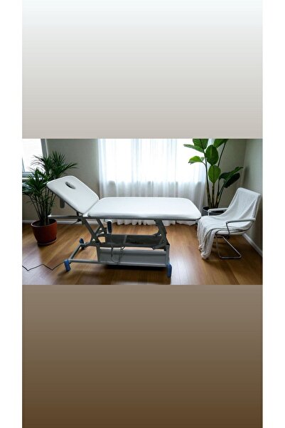 BAŞARI MEDİKAL TEK MOTORLU FİZYOTERAPİ/MASAJ/CİLT BAKIM/HACAMAT SEDYESİ BEYAZ