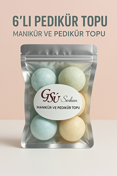 mirenza cosmetic 6-Piece Pedicure Bomb Ball |   Spa and Hairdresser Compatible Colorful Ball Set for Manicure and Foot Care