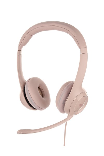 logitech H390 Wired Headset, USB, Rose