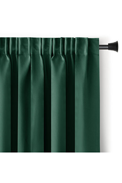 Five Store Blackout curtain with multifunctional drapery, Juliette, 230 g/m2, 200x245 cm, green, 1 pc