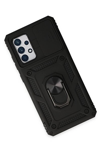 captainsmoda Samsung Galaxy A52 Case Pars Silicone with Lens Ring - Black-(5796) - Captainsmoda2918-7302