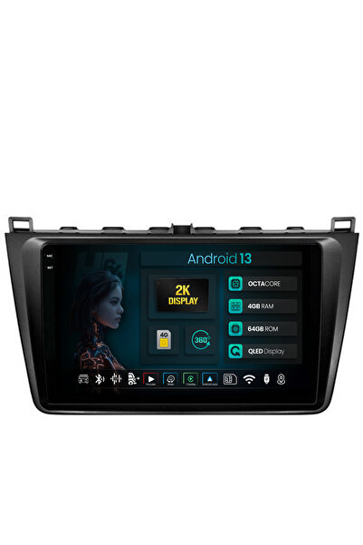 HUB64 Navigatie 2K Mazda 6 (2008-2013), 4GB RAM, Octacore, Slot Sim 4G