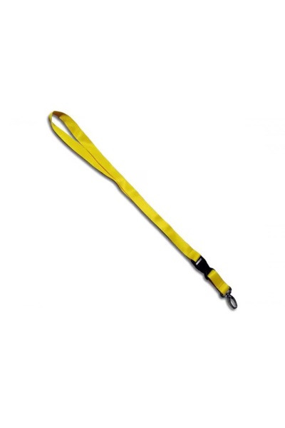 motor starter Lanyard key chain, detachable, textile, length 50.5 cm, dark yellow