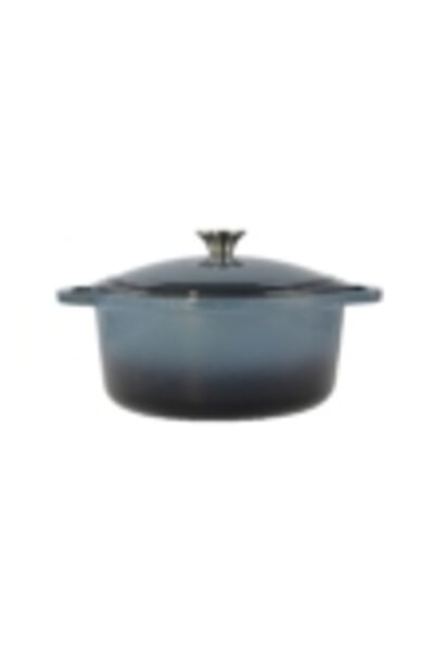 Perfect Home Enameled cast iron pot 7 liters, 28 cm, blue