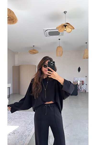 Buket Teke Set modal cu detaliu de cusătură neagră