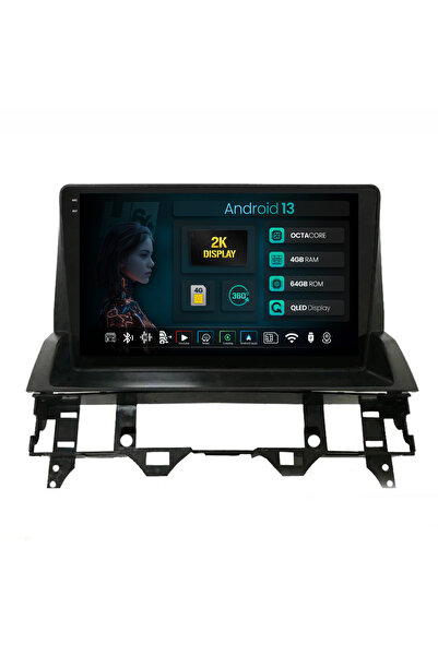 HUB64 Navigatie 2K Mazda 6 (2002-2008), 4GB RAM, Octacore, Slot Sim 4G