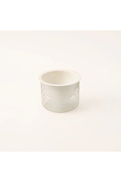 Dallaty وعاء جوز من البورسلين الأبيض صفاء