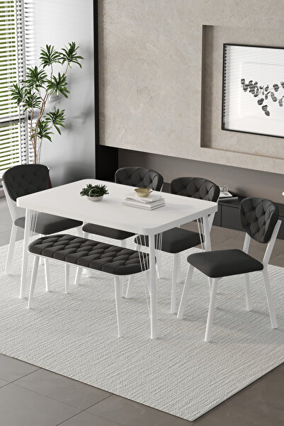 BY ORHAN GÜZEL Mutfak Masası Takımı Elma Serisi benchli