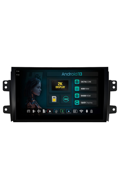 HUB64 Σύστημα πλοήγησης 2K Suzuki SX4 / Fiat Sedici, 4GB RAM, Οκταπύρηνος, Θύ...