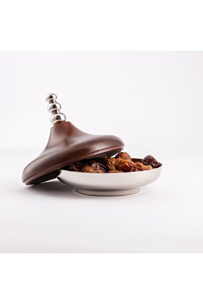 Dallaty Dates bowl with wooden lid 16*16*16 cm