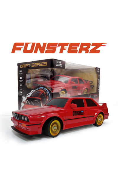 funsterz Drift Series RC Car | 1:16 Scale 4WD Remote Control Car with LED Lights | Racing Drift Car