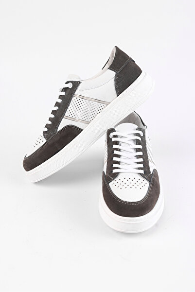 Rodrigo Erkek Sneakers %100 İç Dış Hakiki Deri Bağcıklı Beyaz Ayakkabı