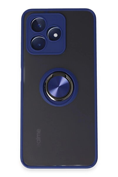 OEM Realme C53 Case Montreal Ring Silicone Cover - Navy Blue-(5796) - Anindasepet2475-3454