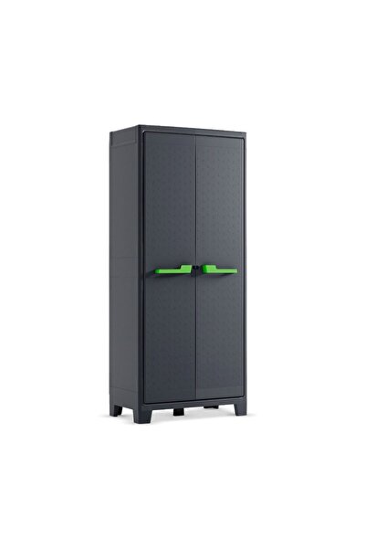 Keter Keter garden cabinet, made of plastic, adjustable legs, ergonomic handles, 2 doors, 4...
