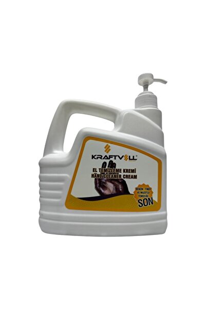 Kraftvoll Tamirci El Temizleme Kremi (Granüllü, Nemlendirici Ve Parfümlü) Pom...