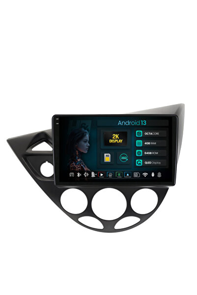 HUB64 Navigatie 2K Ford Focus 1 (1998-2004), 4GB RAM, Octacore, Slot Sim 4G