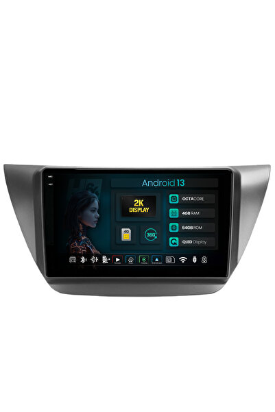 HUB64 Navigatie 2K Mitsubishi Lancer (2003-2007), 4GB RAM, Octacore, Slot Sim 4G