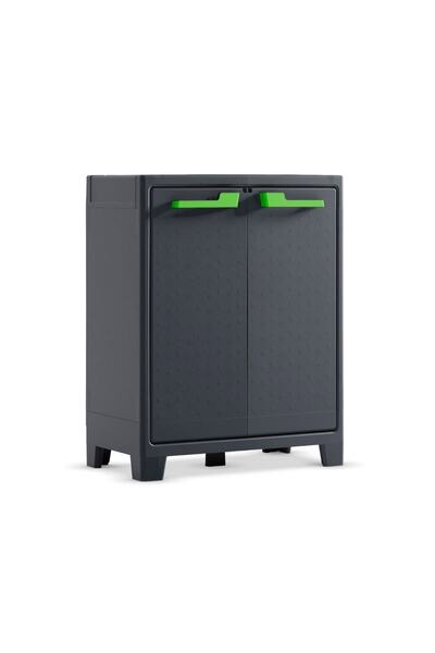 Keter Keter garden cabinet, made of plastic, adjustable legs, ergonomic handles, 2 doors, 2...