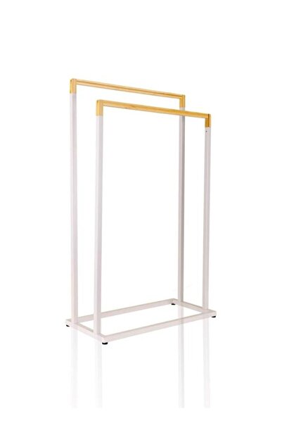 The Mia Galvanized Towel Rail Gray