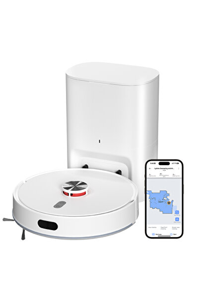Lydsto Robot Vacuum 5,000Pa, with Self Empty Station Carpet Cleaning, Edge Expansion Brush
