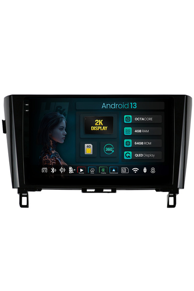 HUB64 Navigatie 2K Nissan Qashqai / X-Trail (2013+), 4GB RAM, Octacore, Slot ...