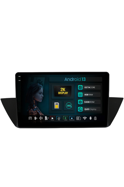 HUB64 Navigatie 2K BMW X1 (2009-2015), 4GB RAM, Octacore, Slot Sim 4G