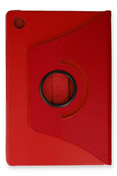 Khayra Samsung Galaxy Tab A9 Case 360 Tablet Leather Case - Red-(5796) - Eszaoc6788-4055