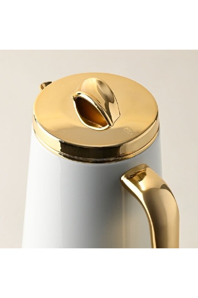 Dallaty Eve set of 2 steel vacuum flask white & gold
