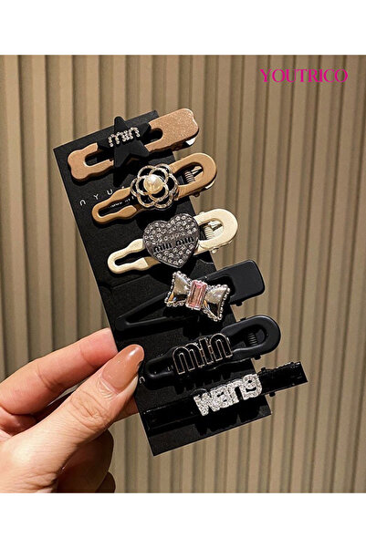 Youtrico Side Clip Luxe Maillard Star Hairpin for Vintage-Chic Styling