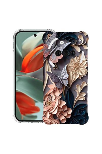 bestcase Carcasă spate antișoc pentru telefonul Nothing (3a), fluture, 198823...