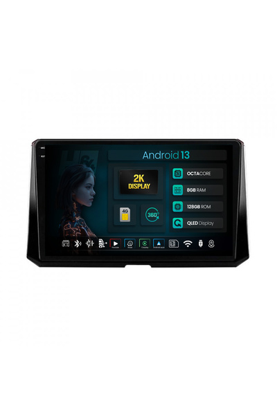 HUB64 Navigatie 2K Toyota Corolla (2019-2023), 8GB RAM, Android 13, Octacore,...