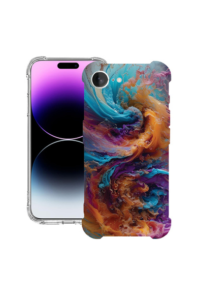 bestcase Carcasă spate antișoc pentru Apple iPhone 16e, culori lichide, 19882...