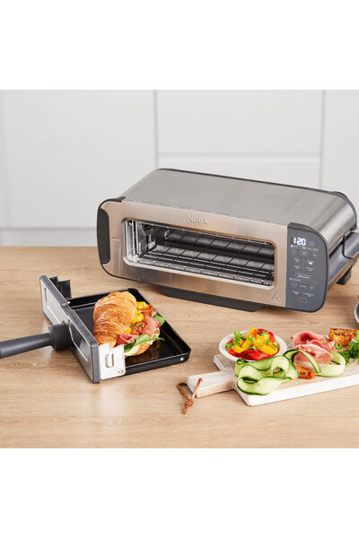 NINJA Toaster 3in1 ST202EU, 2400W, 7 programs, Temp control, Grill, Defrost, Reheat, Inox
